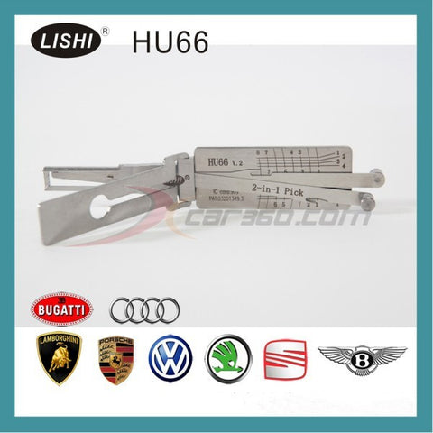 LISHI  HU66 VW (Ganzua 2 en 1) Decodificadora