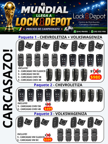 Carcasas Paquete 1 - Chevroletiza + Volkswageniza
