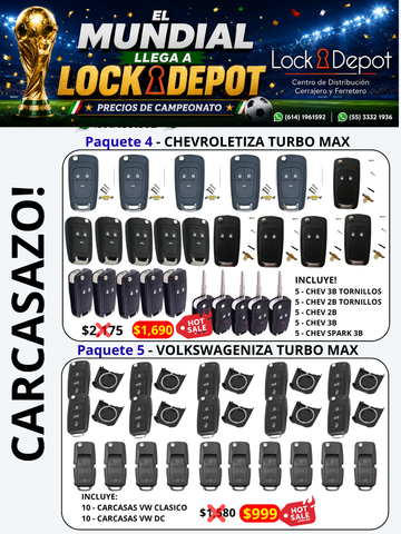 Carcasas Paquete 4 - Chevroletiza Turbo Max