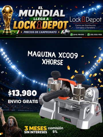 Máquina XC009 Xhorse - Duplicadora de Llaves