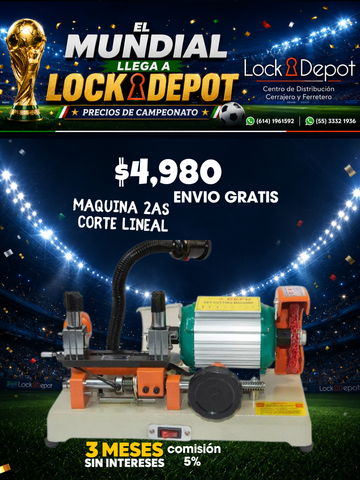 Máquina DEFU Cortadora de Llaves 2AS Corte lineal