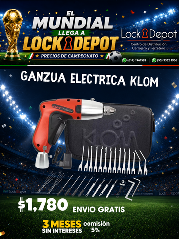 Ganzúa Eléctrica KLOM Professional