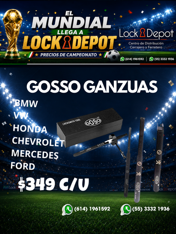 Gosso Ganzúas - Por Marca de Vehículo