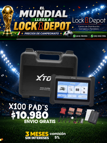 X100 PAD's XTOOL - Programador de Llaves