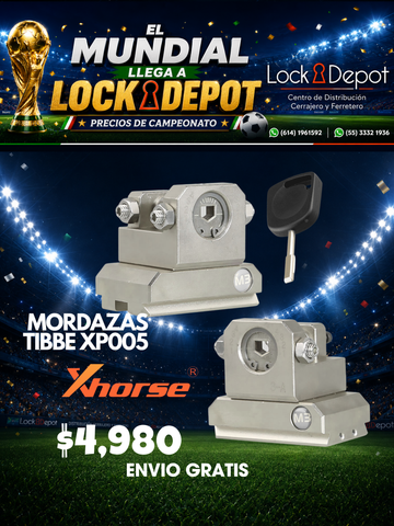 Mordazas Tibbe XP005 y Xp005L Xhorse
