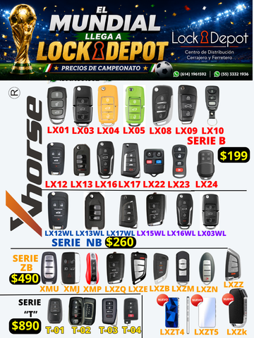 Controles Xhorse Serie NB